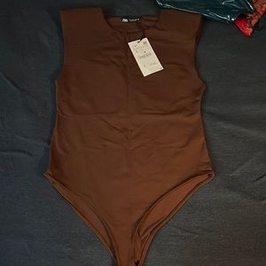 Zara brown bodysuit